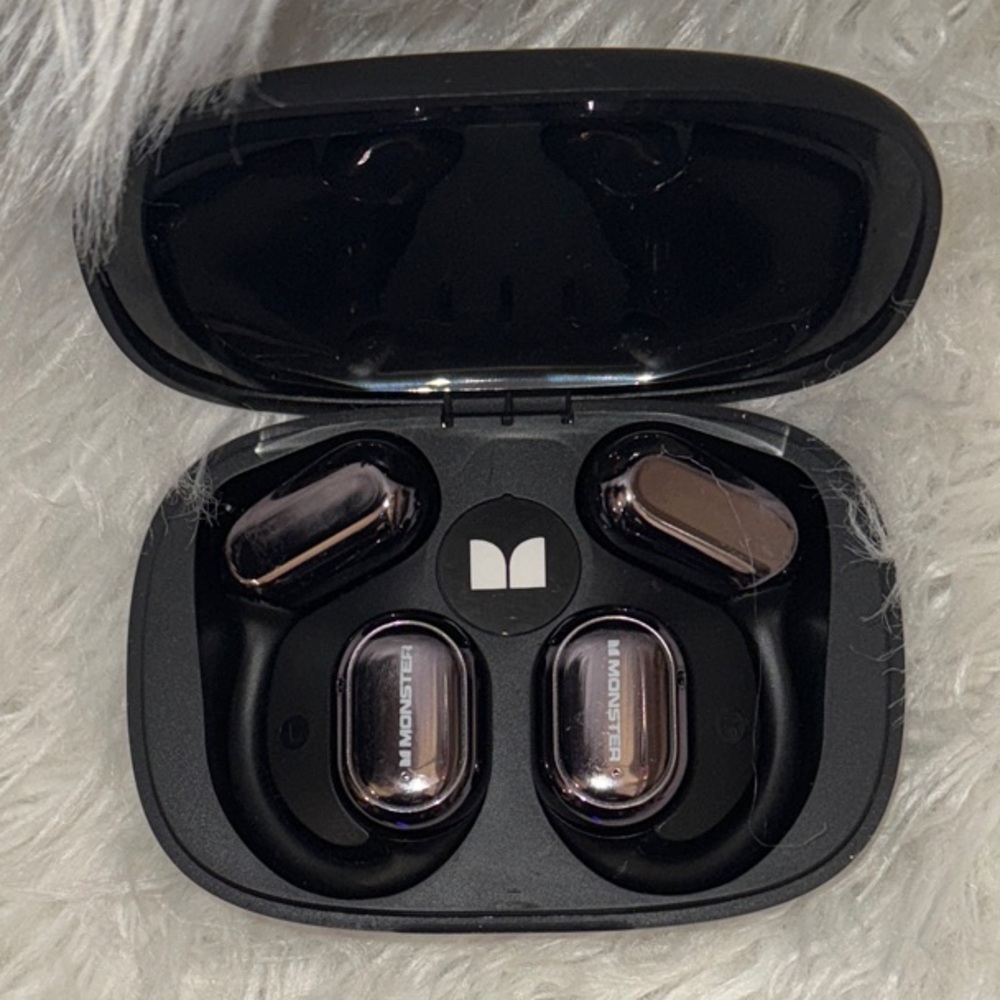 Monster Open Free AC100 Open Ear Bluetooth 5.3 Headphones Wireless Earhooks